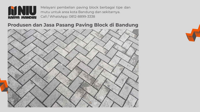 Harga Paving Block di Bandung