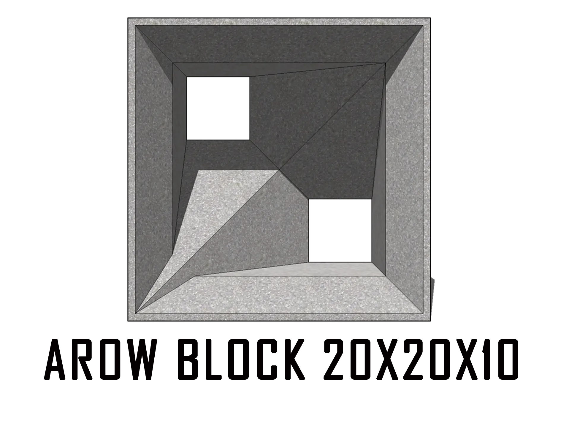 Arow Block 20x20x10