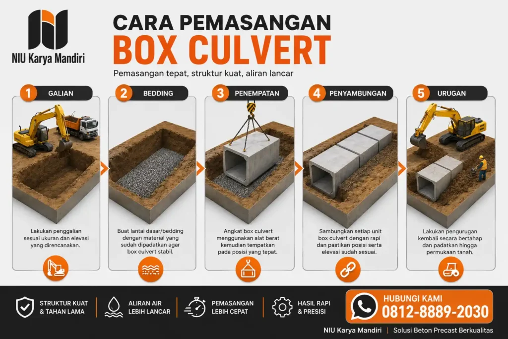 Panduan Pemasangan Box Culvert 5 Langkah